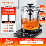 九阳（Joyoung）0胶水养生壶煮茶器煮茶壶11段温控24h预约保温 1.7L玻璃花茶壶 恒温冲奶电水壶 WY170