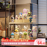 EACHY盲盒展示架收纳盒透明防尘手办玩具labubu泡泡玛特展示盒-大号