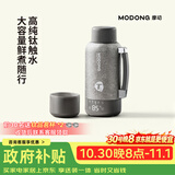 摩动【纯钛内胆】车载烧水壶便携式烧水壶1L大容量电加热烧水杯12v24v恒温壶婴儿冲奶旅行烧水壶DSB17E