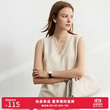 AMII女装2026职业西服套装女夏季新款休闲外套时尚西装两件套 杏色(吊带背心) M (160)