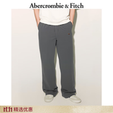 Abercrombie & Fitch经典小麋鹿图案美式抓绒直筒运动卫裤长裤25秋冬男装134-5142 深灰色 2XL (185/104A) 偏大偏长，建议小一码