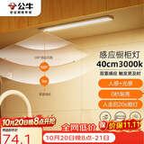 公牛（BULL）感应橱柜灯衣柜灯LED人感光感磁吸 卧室床沿玄关小夜灯40CM3000K