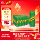 可口可乐（Coca-Cola）怡泉 无糖零卡 柠檬味苏打水 330ml*24罐
