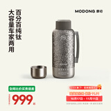 摩动【纯钛内胆】车载烧水壶便携式烧水壶1.2L大容量电加热烧水杯12v24v旅行烧水恒温壶婴儿冲奶DSB17T
