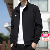 安德玛（Under Armour）外套男士 2026秋季新款健身运动服装休闲上衣立领行政透气夹克 针织薄绒-亲肤御寒-建议拍大一码 M 170/92A