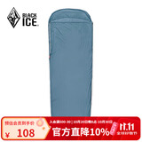黑冰（BLACKICE）成人户外睡袋内胆隔脏床单木乃伊式旅行便携睡胆【灰蓝右开拉链】