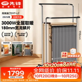 先锋电热龙鳞片油汀取暖器电暖器电暖气片家用节能加湿烘衣卧室客厅升温DYT-L7