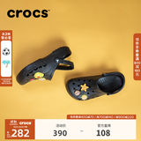 CROCS卡骆驰贝雅洞洞鞋轻便百搭男鞋一脚蹬洞洞鞋女拖鞋休闲鞋|10126 黑色-001(含智必星) 41 /42(260mm)