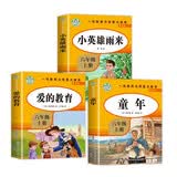 快乐读书吧6年级上册（导读版全套3册）童年+小英雄雨来+爱的教育 