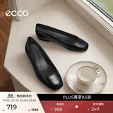 爱步（ECCO）芭蕾舞鞋 百搭圆头羊皮革单鞋舒适通勤浅口女鞋 舞悦234323 黑色23432301001 35