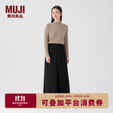 MUJI女式 灯芯绒 A字裙 长半身裙女冬季款裙子 美拉德BE09CC3A 黑色 S (155/62A)