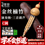 音域云南金丝楠木葫芦丝乐器C调初学演奏专用吹奏乐器