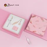 毕加索（pimio）钢笔礼盒书签时尚套装 高端成人生日毕业礼物女学生练字商务礼品墨水笔 5517珍珠白
