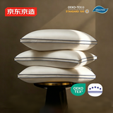 【热卖】五星级酒店羽绒枕头欧洲白鹅绒蓬松柔软成人枕芯一对中枕