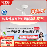 欧普照明（OPPLE）【送装一体】风扇灯42寸全光谱1级能效智控风扇餐厅厨房卧室 冰风