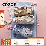 CROCS卡骆驰贝雅洞洞鞋轻便百搭男鞋一脚蹬洞洞鞋女拖鞋休闲鞋|10126 卵石色-2V3(含智必星) 37 /38(230mm)