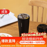 乐扣乐扣（LOCK&LOCK）遇见元气保温保冷咖啡杯弹跳盖男女颜值水杯550ML黑色