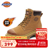 Dickies男士马丁靴高帮时尚男靴工装靴情侣靴男 土黄-加绒 41-男款