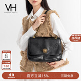 VANESSA HOGAN VH女包复古邮差包油蜡牛皮单肩包通勤斜挎大容量托特包生日礼物