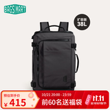 BAGSMART双肩包随行仓背包男士旅行出差通勤商务大容量多功能电脑包书包女 经典黑（扩容版 38L）