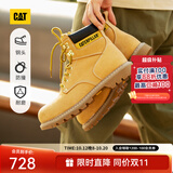 卡特（CAT）【钢头款】CAT卡特男鞋户外休闲工装靴功能性款复古大黄靴 黄色P89162 41