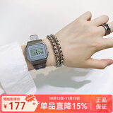 卡西欧手表 数显小方块 潮流电子表 时尚运动防水学生表考 F-91WS-8 果冻灰