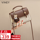 viney【陈妍希同款】斜挎包包女包牛皮单肩剑桥包生日礼物送女友双11