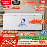 澳柯玛（AUCMA）737升单温冷柜 家用大容量冰柜 卧式冰箱冷藏柜冷冻柜超市雪糕柜一级能效 BC/BD-737TC 以旧换新