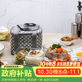乐扣乐扣（LOCK&LOCK）耐热玻璃保鲜盒微波炉饭盒上班学生便当盒分隔餐盒配便当包两件套