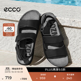 爱步（ECCO）凉鞋男 复古男士运动凉鞋秋天勃肯沙滩休闲鞋男皮凉鞋 科摩500944 黑色50094401001 42