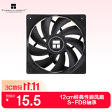 利民（thermalright）TL-C12C 黑色12cm入门级风压扇 经典磁稳S-FDB轴承 50CM 4PIN串接PWM接头 1550转速