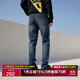 杰克·琼斯（JACK&JONES）26年男装潮流修身直筒弹力休闲新款深色牛仔裤长裤子男士四季男裤 深牛仔蓝 第一批 36 185/88A(W36/L32)