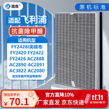 简克（JIANKE）适配飞利浦空气净化器滤芯过滤网AC4076 FY2428配AC2886AC2888AC2890