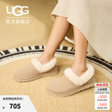 UGG秋季女士时尚舒适茸茸毛圈口平底休闲乐福鞋懒人毛毛鞋1119002 SAN | 沙色 39 39码及以下建议拍大一码