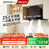 欧派【价保11.11】抽吸油烟机家用顶式25风量变频大吸力上门安装以旧换新政企补贴CXW-330-OPP-OZ01