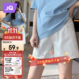 婧麒（JOYNCLEON）孕妇短裤外穿夏薄棉牛仔裤打底裤女安全裤孕妇装 米白L Jyk176505