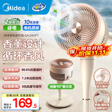 美的（Midea）空气循环扇落地扇电风扇 家用空调伴侣换气扇排气扇空气流通 台扇摇头宿舍办公室卧室风扇轻音节能 粉色旋钮新品丨升级更省电