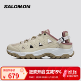 萨洛蒙（Salomon）女款 城市轻户外透气抓地夏季拖鞋运动休闲沙滩涉水溯溪鞋 ALHAMA 杏色 477868 37 (UK4.5丨 37 1/ 3)