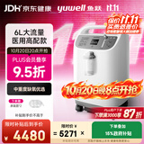 鱼跃6L升医用分子筛制氧机制氧带雾化中重度缺氧助呼吸8F-6W