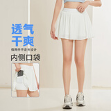 范迪慕运动短裙裙裤女透气防走光带内衬假两件户外羽毛球网球跑步半身裙