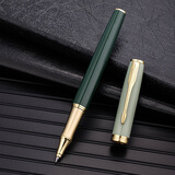 英雄（HERO） 宝珠笔 E609日常书写商务练字三年级中小学男女签字笔 金夹 暮光绿 简装