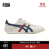 Onitsuka Tiger鬼塚虎男鞋 慢跑鞋透气轻便男女款运动休闲鞋RUNSPARK 白色/藏青色(1183B480-107) 39.5