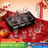 青苹果白酒杯分酒器套装 加厚玻璃品鉴杯二两杯分酒壶饭店待客家用