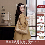 纽芝兰（NUCELLE）Angelababy同款织趣编织包女2026新通勤女士单肩托特包生日礼物