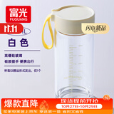 富光玻璃杯高硼硅玻璃水杯子女生便携牛奶咖啡刻度高颜值茶杯480ml
