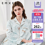 嫚熙（EMXEE）春秋产后月子服孕妇哺乳睡衣孕期森林秘境家居服套装 森林密境-两件套（带哺乳口） L（适穿120-140斤）