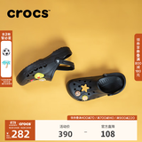CROCS卡骆驰贝雅洞洞鞋轻便百搭男鞋一脚蹬洞洞鞋女拖鞋休闲鞋|10126 黑色-001(含智必星) 41 /42(260mm)