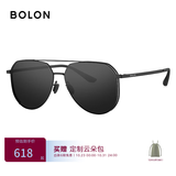 BOLON暴龙眼镜【经典畅销款】飞行员墨镜男太阳镜偏光驾驶镜防晒BL8068 【β钛镜腿-偏光】BL8122D11 哑黑框+暗黑水银镀膜片