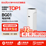 神牛  补光灯 LC500Mini补光灯 棒灯 双色温补光棒 手持摄影灯 户外便携直播拍照 人像美颜灯 可拆卸电池BG01手柄【白色】 标配