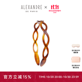 亚历山大（ALEXANDRE DE PARIS） 简约女士头箍压发时尚发饰经典头饰女 E 深褐色粗